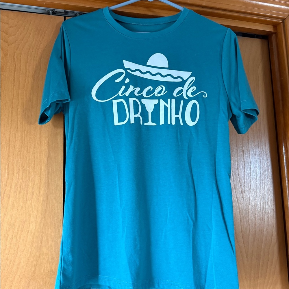 Cinco de Drinko Teal T-Shirt